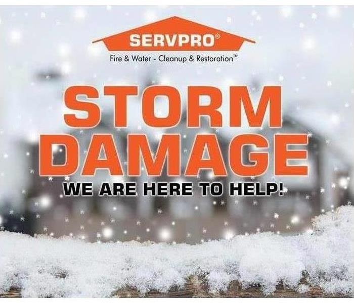 Says 'Storm Damage' with snow. 